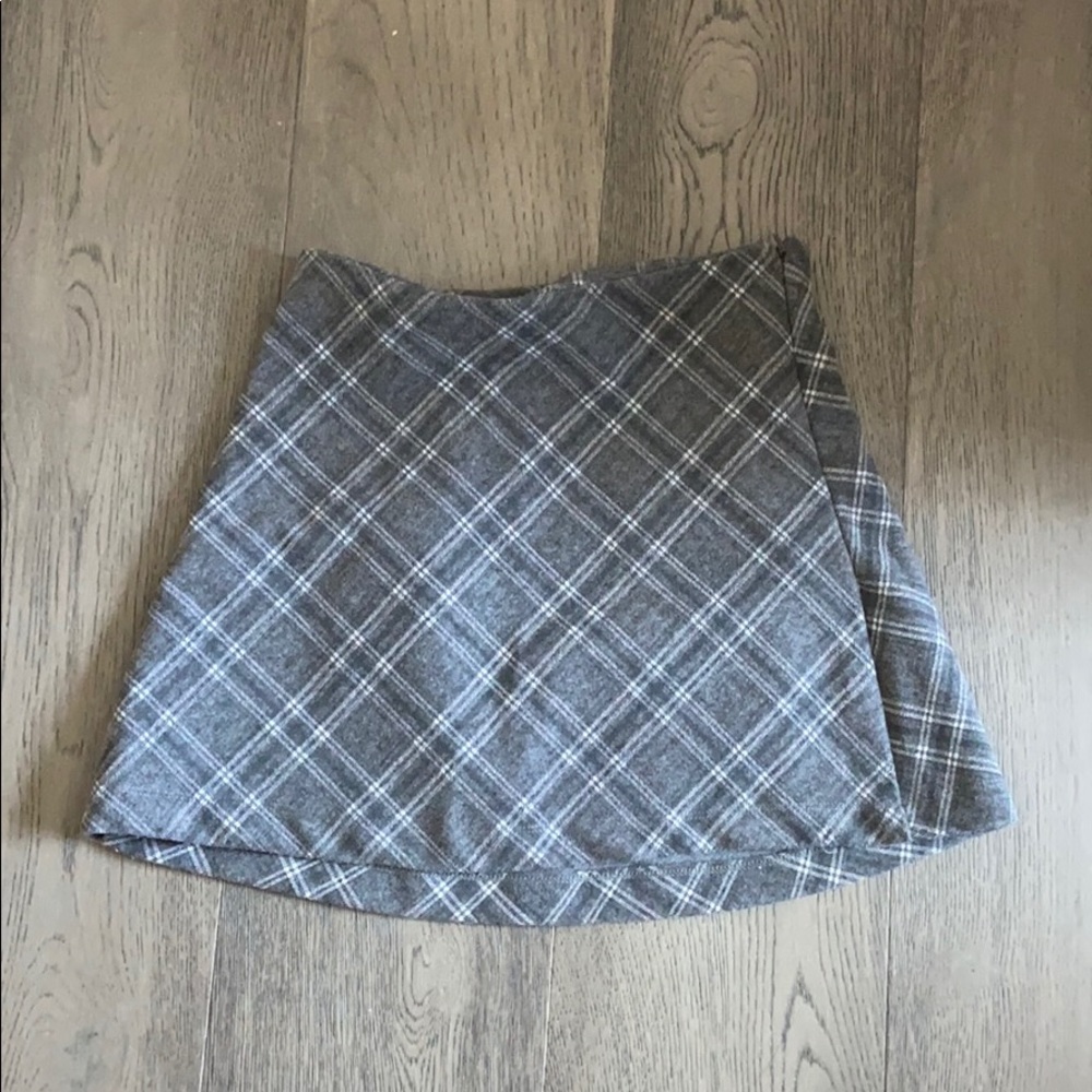Princess Polly grey checkered skirt